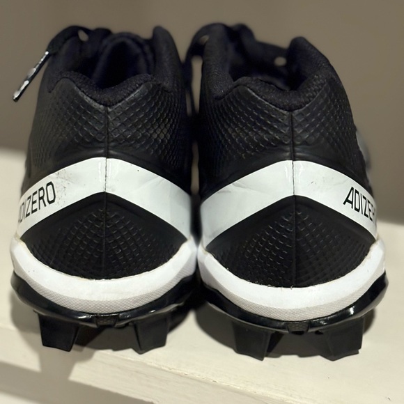 Adidas Adizero Impact.2 Youth Size 5.5 Black White Football Cleats IF5108 - Picture 7 of 10